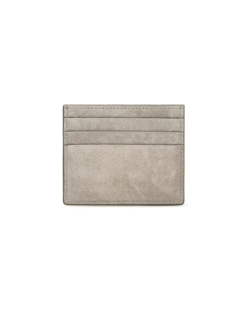 Brunello Cucinelli Women's Gray Calf Leather Bos Taurus Wallet Gray