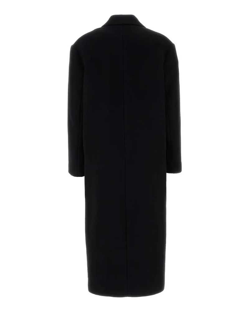 Loewe Wool Blend Coat — Black Black