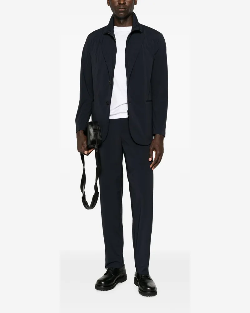 Emporio Armani Elasticated Waistband Trousers — Navy Navy