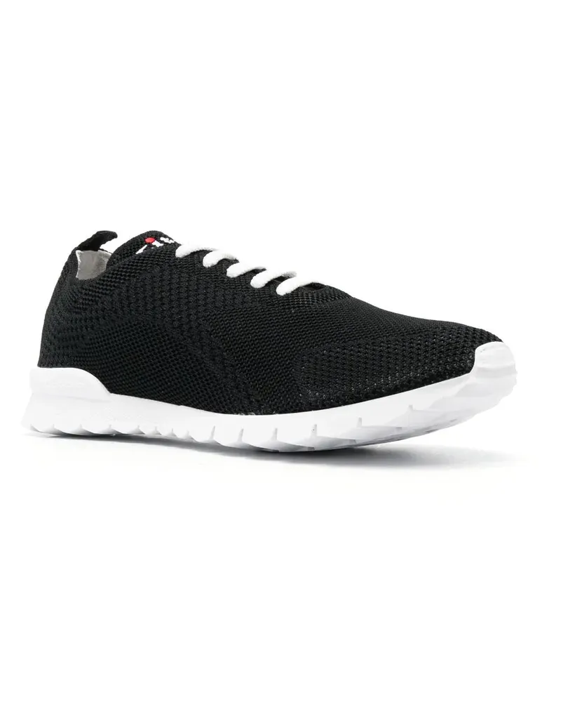 Kiton Men's Logo-Embroidered Low-Top Sneakers Black Aw26 M Black