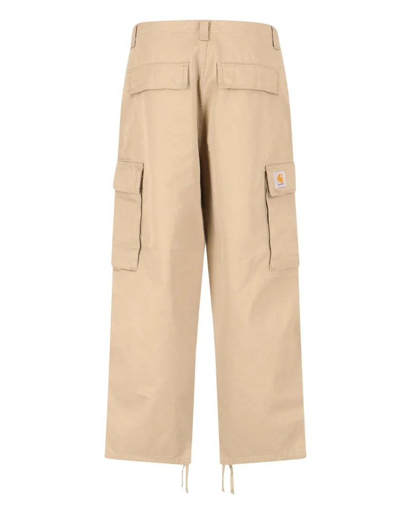 Carhartt WIP Men's Trousers Beige Cotton Beige