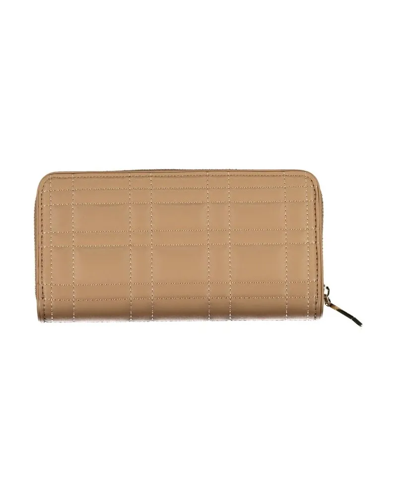 Calvin Klein Quilted Polyester Wallet — Beige Beige