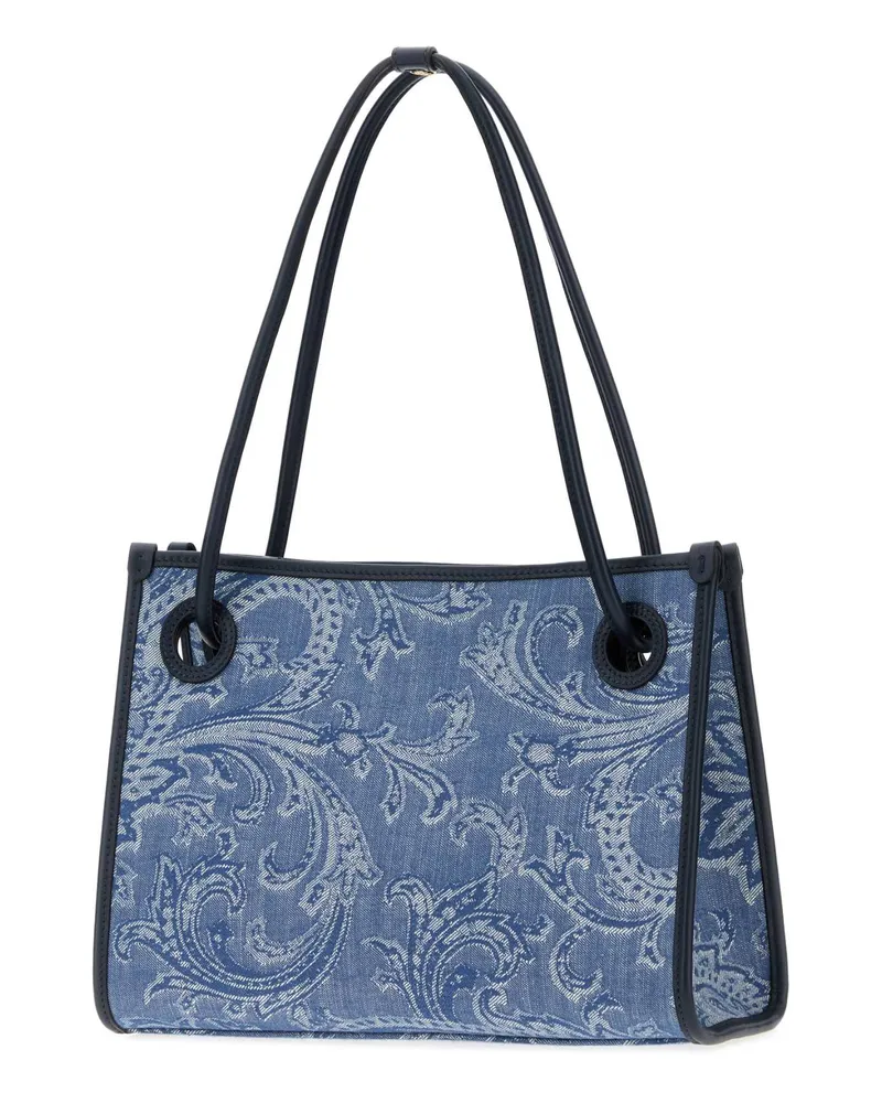 Etro Women's Tessuto Shoulder Bag Blue Fabric Blue