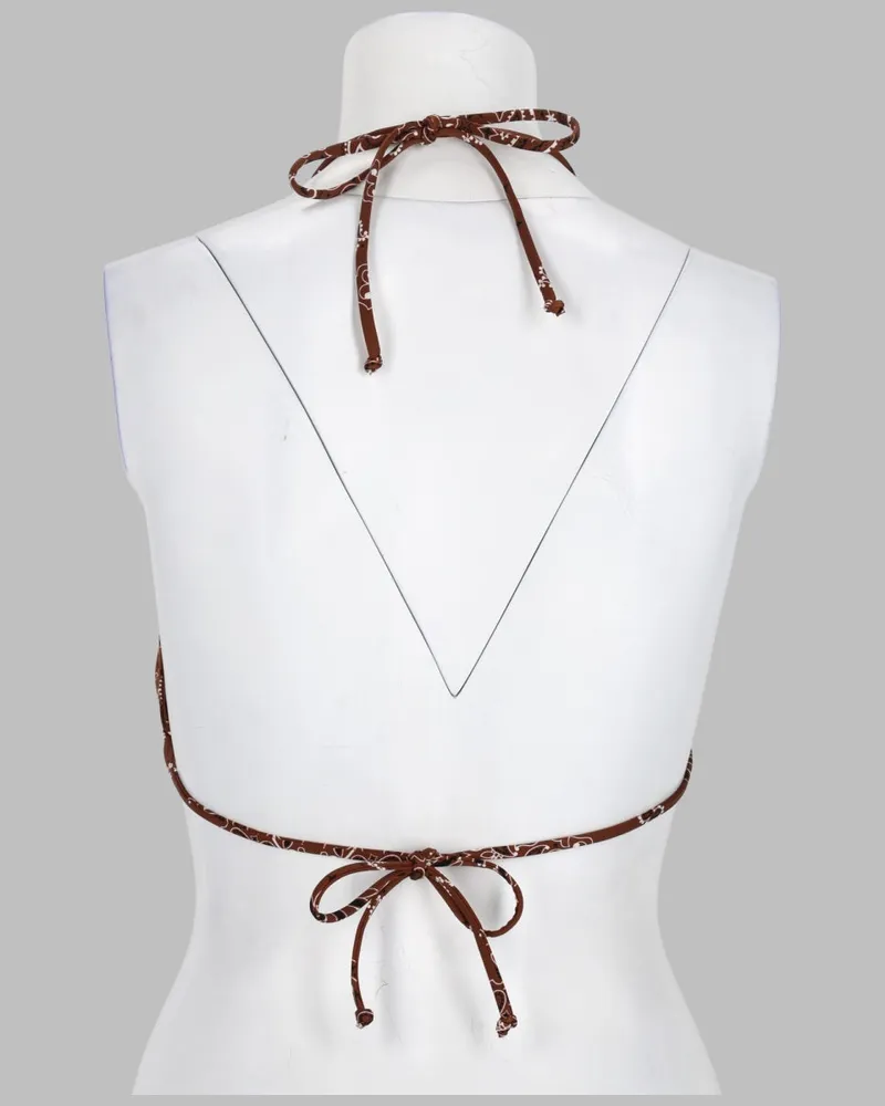 MC2 Saint Barth Bikini Top — Brown Brown