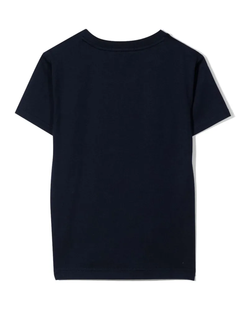 Fred Perry Embroidered Cotton T-Shirt — Blue Blue