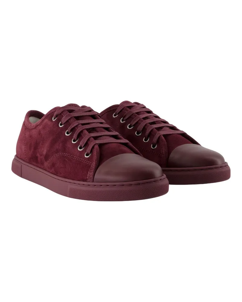 Lanvin Women's Dbb1 Sneakers -  Leather Burgundy Calfskin Shoes Burgundy
