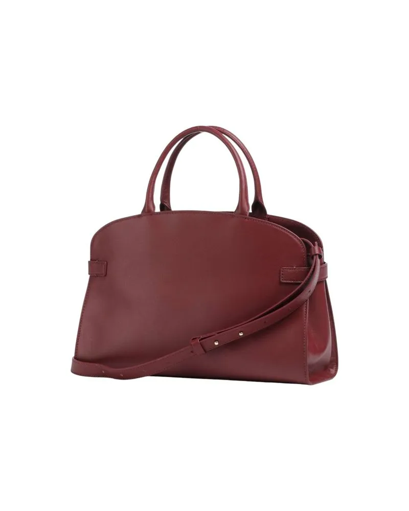 Coccinelle Sabine Leather Top Handle Bag — Red Red