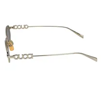 Women's Gg1802s Sunglasses Gold Metal