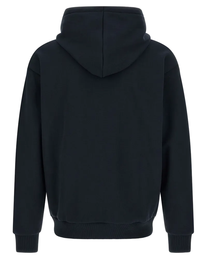 Lacoste Cotton-Blend Fleece Hoodie — Blue Blue
