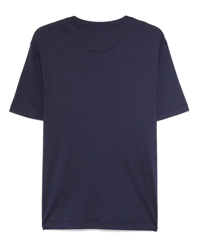 Eleventy Women's Jersey T-Shirt Blue Ss25 M Blue