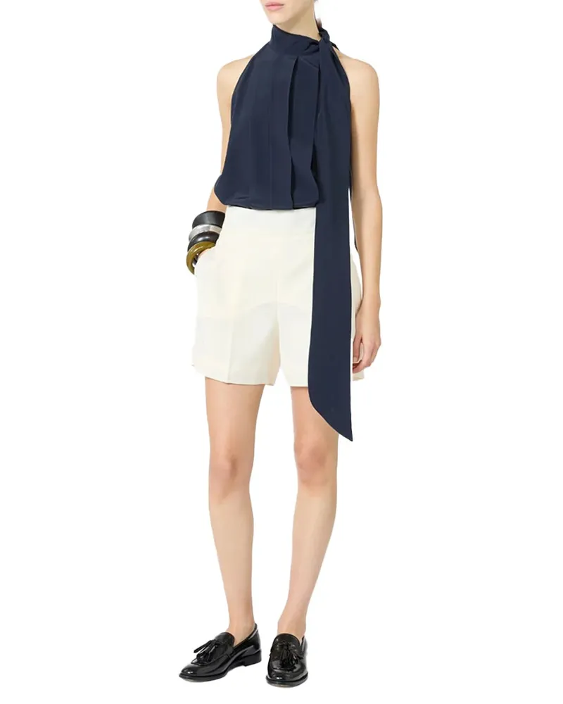 Max Mara Mxmsalute Bermuda Shorts — White White