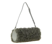 Teddy Texture Clutch — Gray