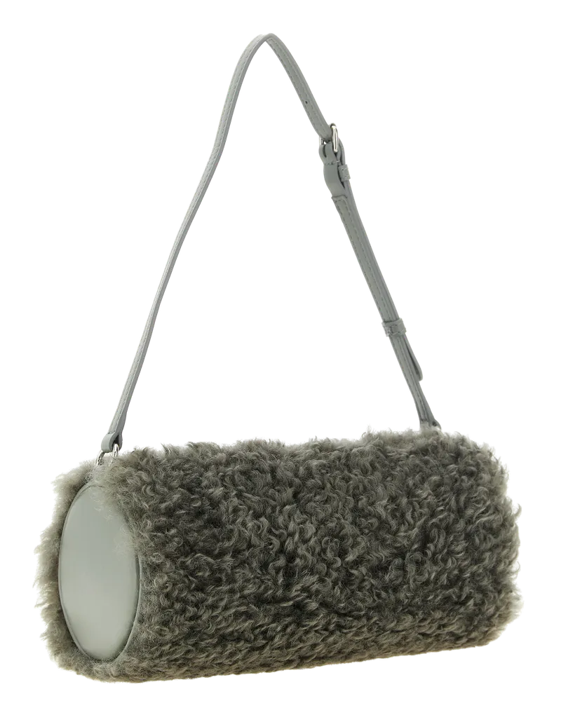 Stella McCartney Teddy Texture Clutch — Gray Gray