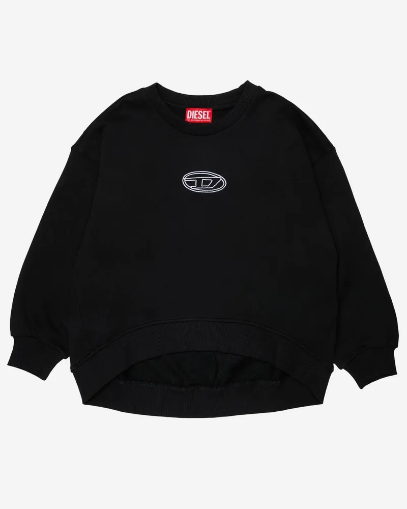Diesel Embroidered Logo Sweatshirt — Black Black