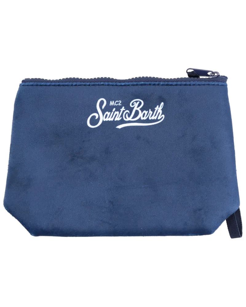 MC2 Saint Barth Rubber and Polyester Clutch — Blue Blue