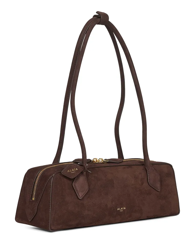 Alaïa Women's Shoulder Bag Le Teckel Brown Calf Leather Brown