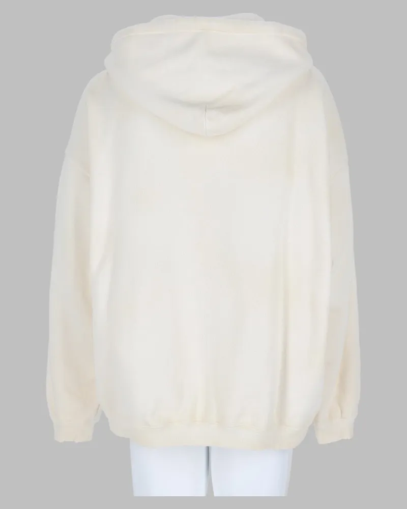 Golden Goose Logo Hoodie Sweatshirt — White White