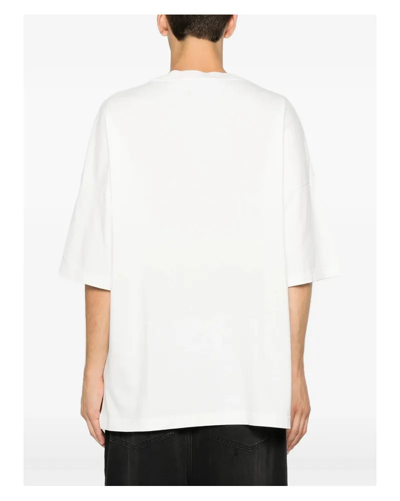 Palm Angels Rhinestone-Embellished Graphic T-Shirt — White White