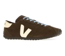 Women's Brown Suede Cateyes Sneakers Eaglecashew
