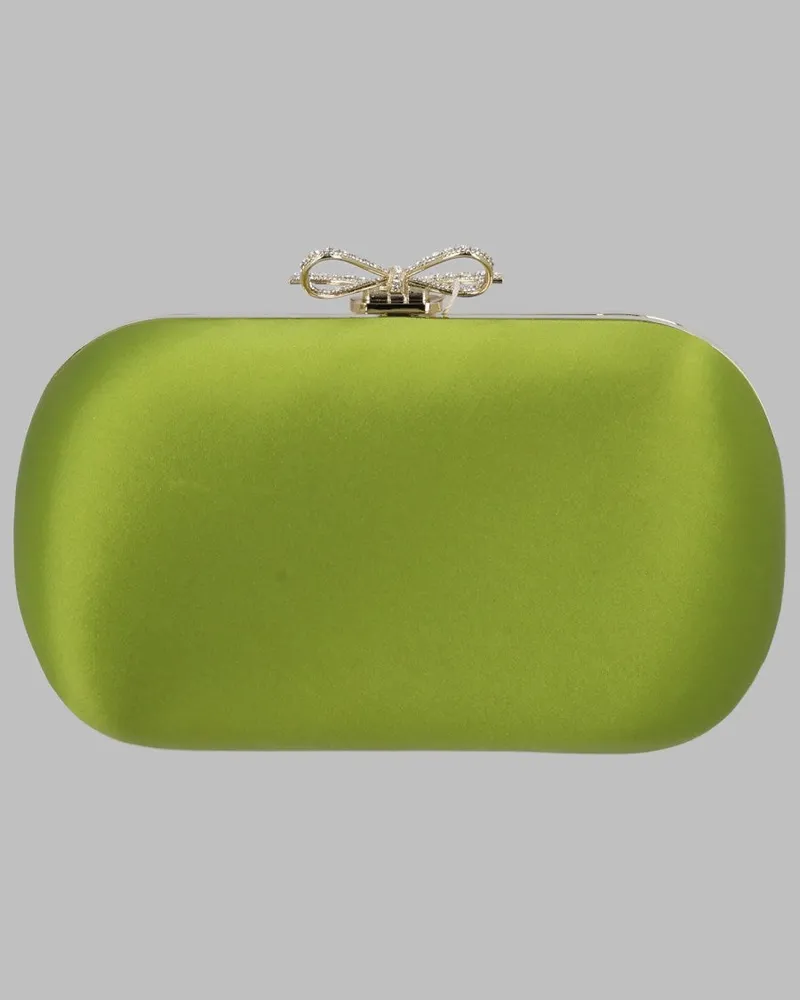 Self-Portrait Clutch — Green Green