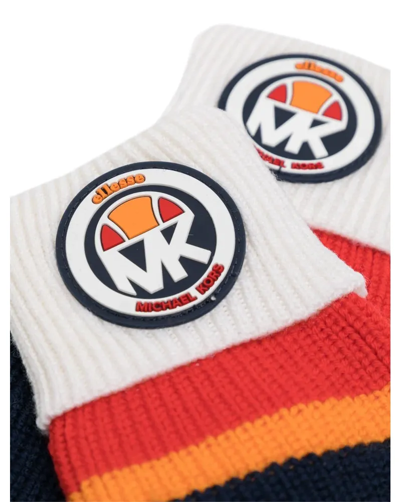 Michael Kors Women's X Ellesse Logo Mittens Gloves Blue Accessories Blue