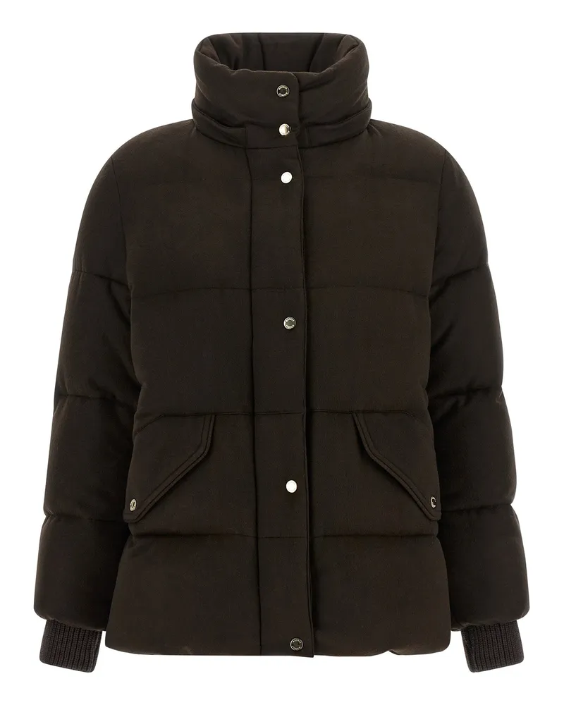 MOORER Down Jacket — Black Black