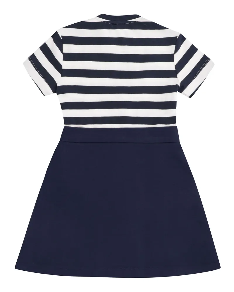 Versace Girls' Mini Dress Cotton Blue Navy