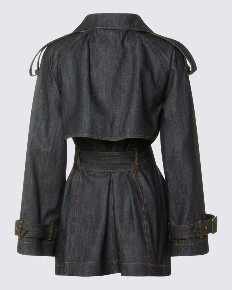 Burberry Women's Jackets Dark Indigo Blue