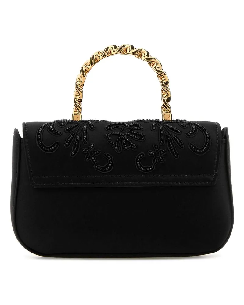 Versace Beaded Medusa Shoulder Bag — Black Black