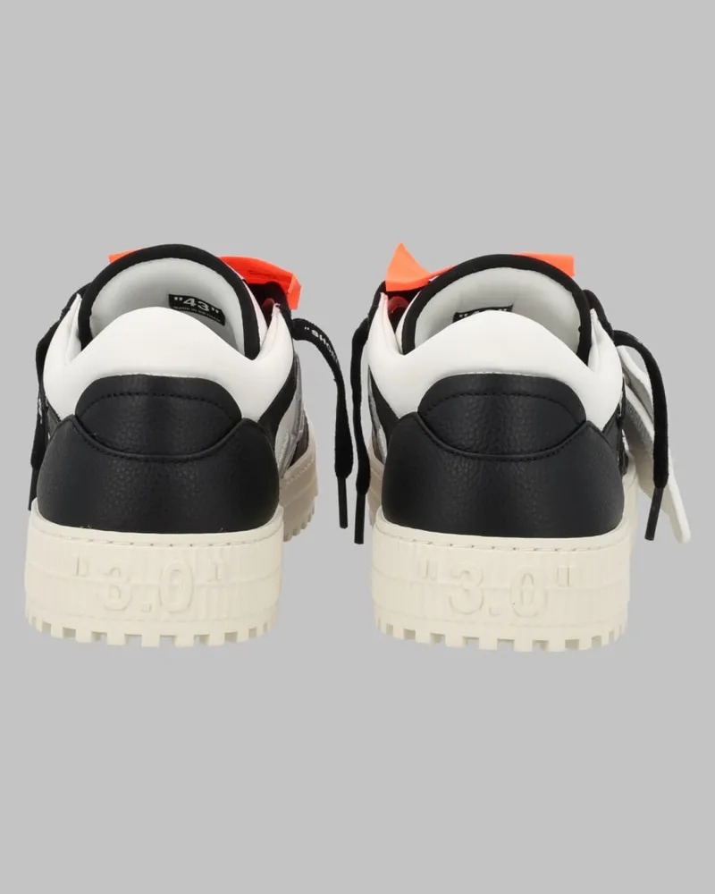 OFF-WHITE Men's Sneakers Low Top 3.0 Court Multicolour 74.leather Trainers Multicolor