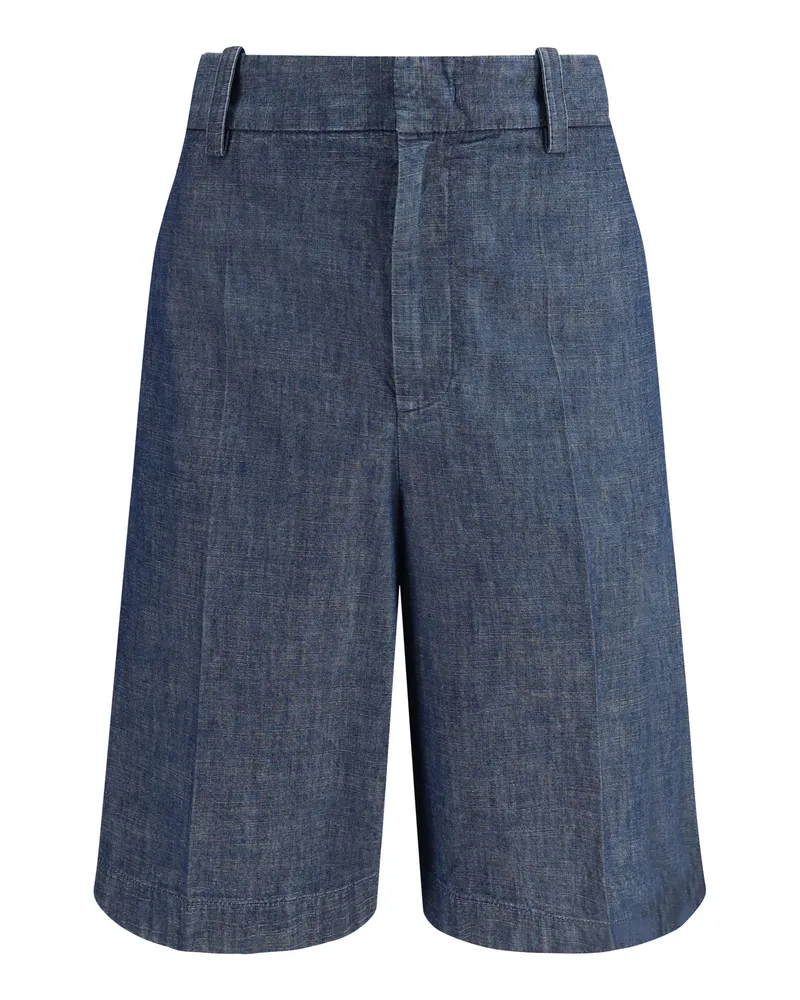 Jil Sander Men's Bermuda Shorts Indigo Cotton Indigo