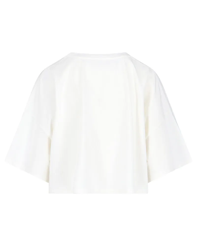 Chloé Women Logo-Printed Cotton T-Shirt White White