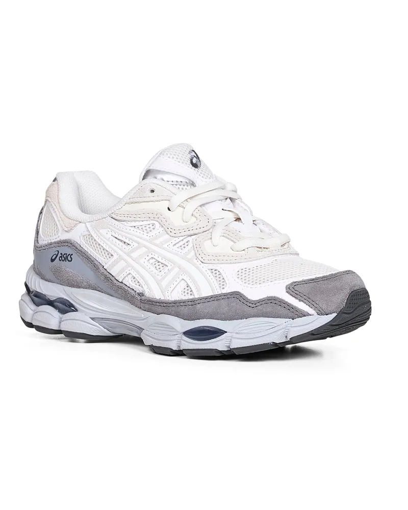 Asics Women's Sneakers Gel-Nyc Multicolour Leather Trainers White