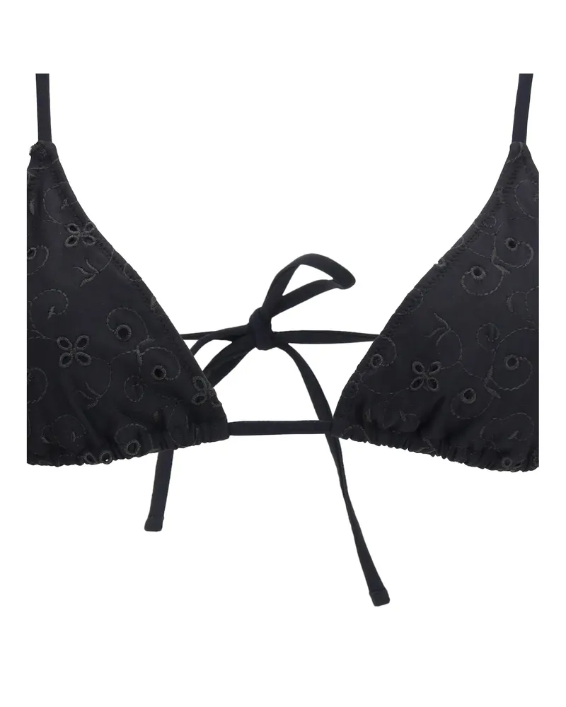Kristina Ti Women Triangle Swimsuit Black Polyester Swimwear Sea Clothing Black