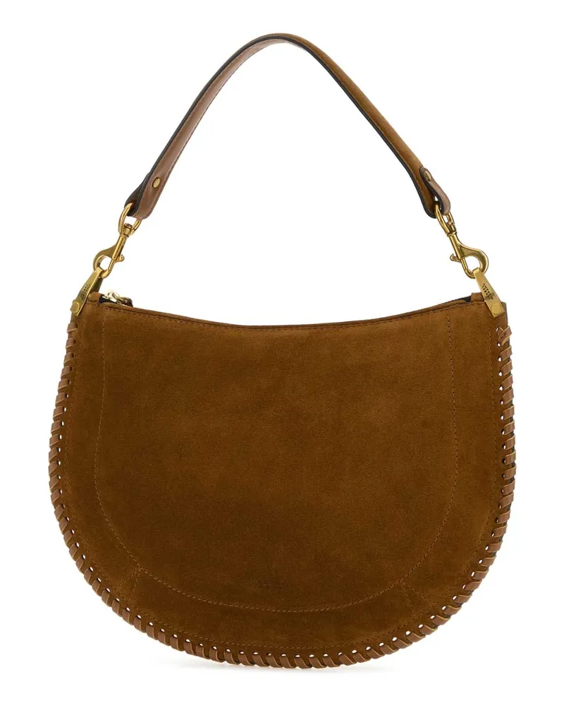 Isabel Marant Women's Camel Suede Oskan Shoulder Bag Cognac Borse A Mano Brown