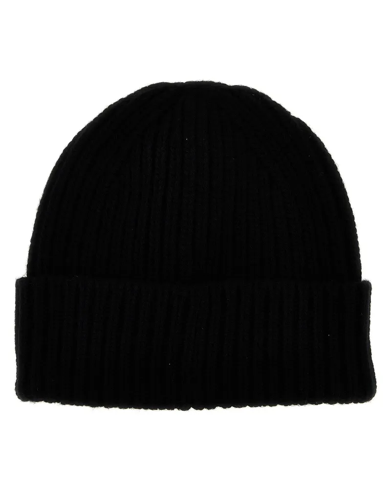 Golden Goose Men Black Wool Beanie Accessory Black