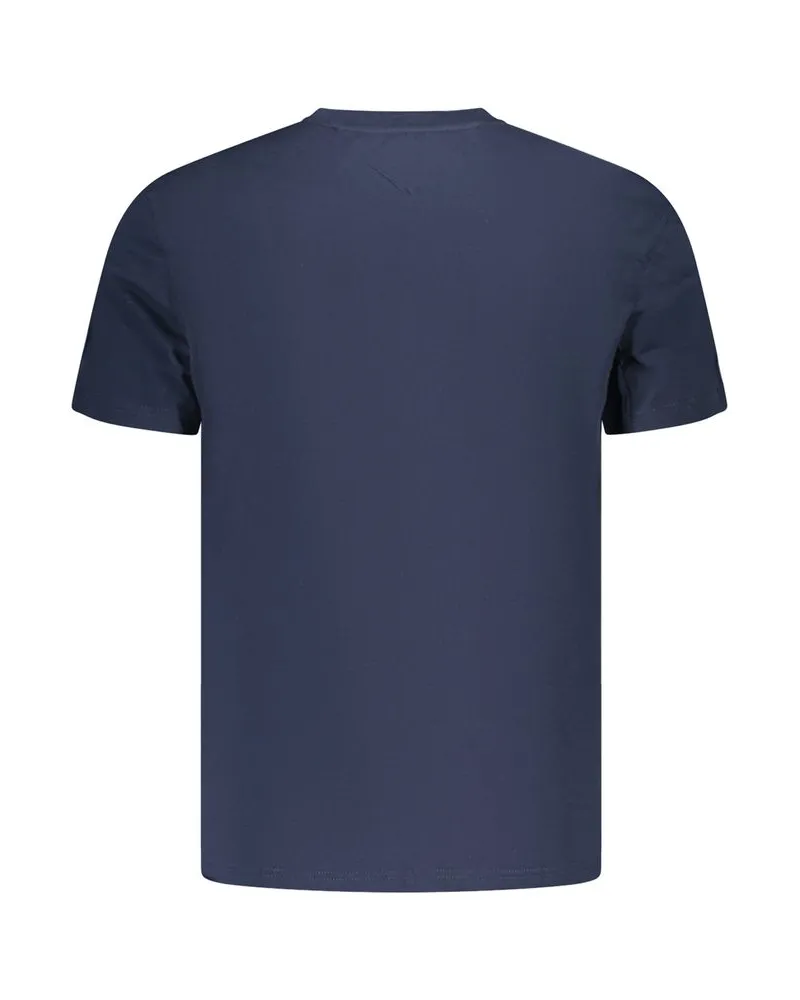 Tommy Hilfiger Logo-Print Cotton T-Shirt — Navy Navy