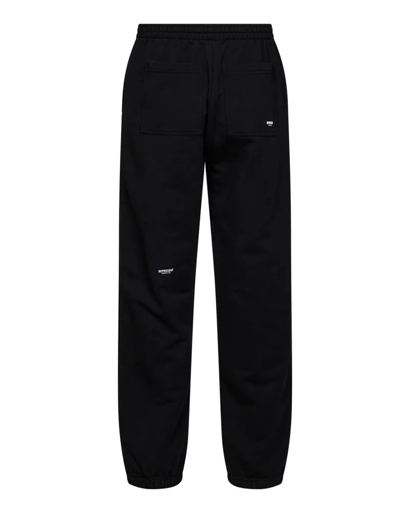 REPRESENT Men's Sweatpants Micro Owners Club Black Cotton Trousers Black