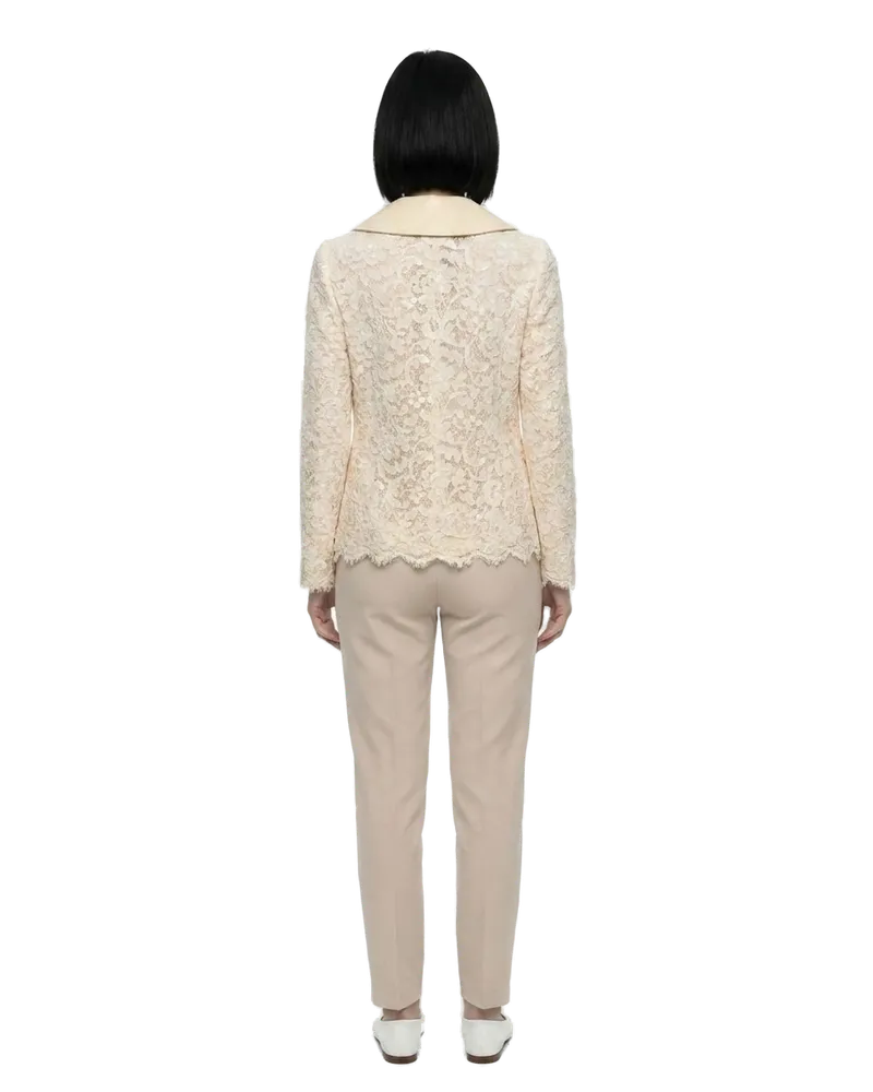 Dolce & Gabbana Women's Beige Cotton Jacket Clothing Beige
