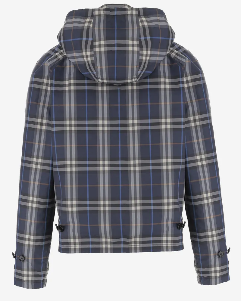 Burberry Men's Reversible Check Cotton Jacket Navy Navy