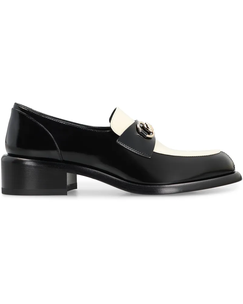 Gucci Women's Patent Leather Moccasins Black Calfskin Loafers Black