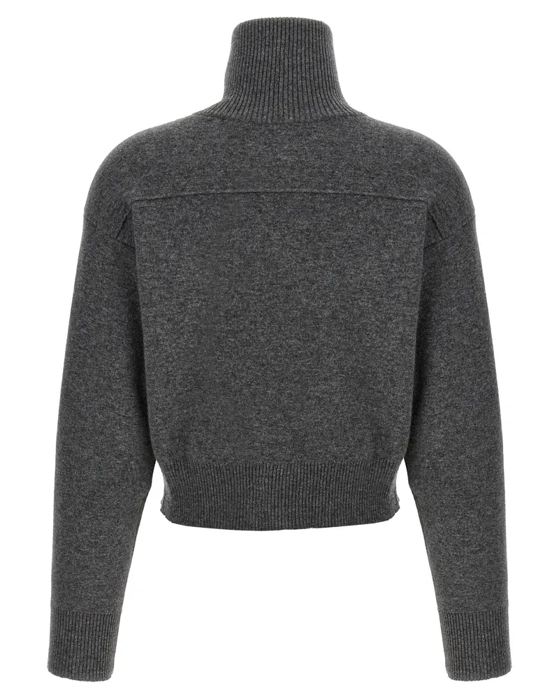 Brunello Cucinelli Women Gray Cashmere Cardigan Clothing Gray