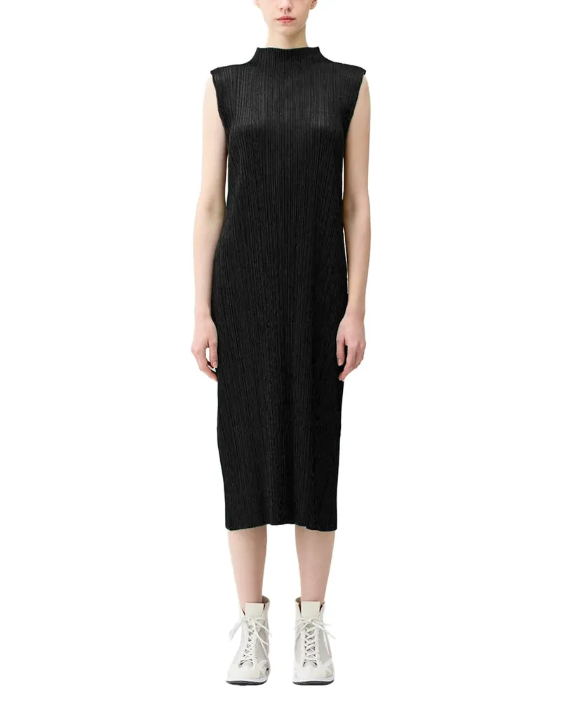 Issey Miyake Pleats Please Dress — Black Black