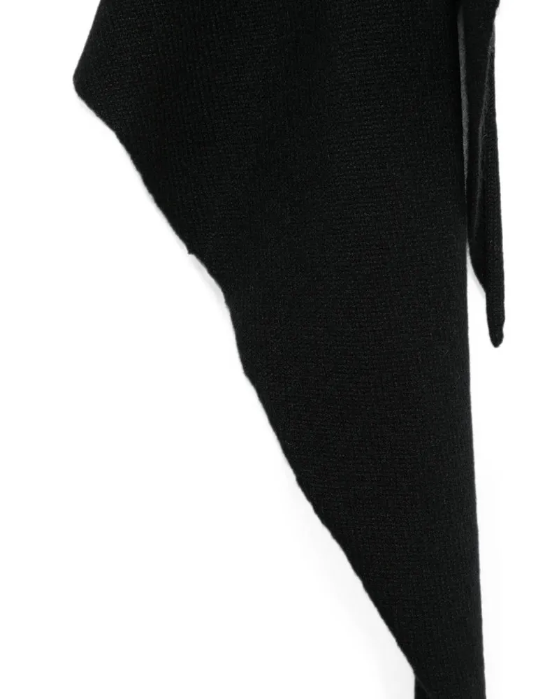 Lisa Yang Cashmere Triangular Scarf — Black Black