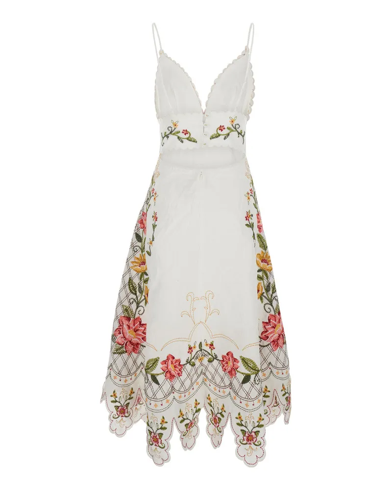 FARM Rio Women Dress, White Linen White