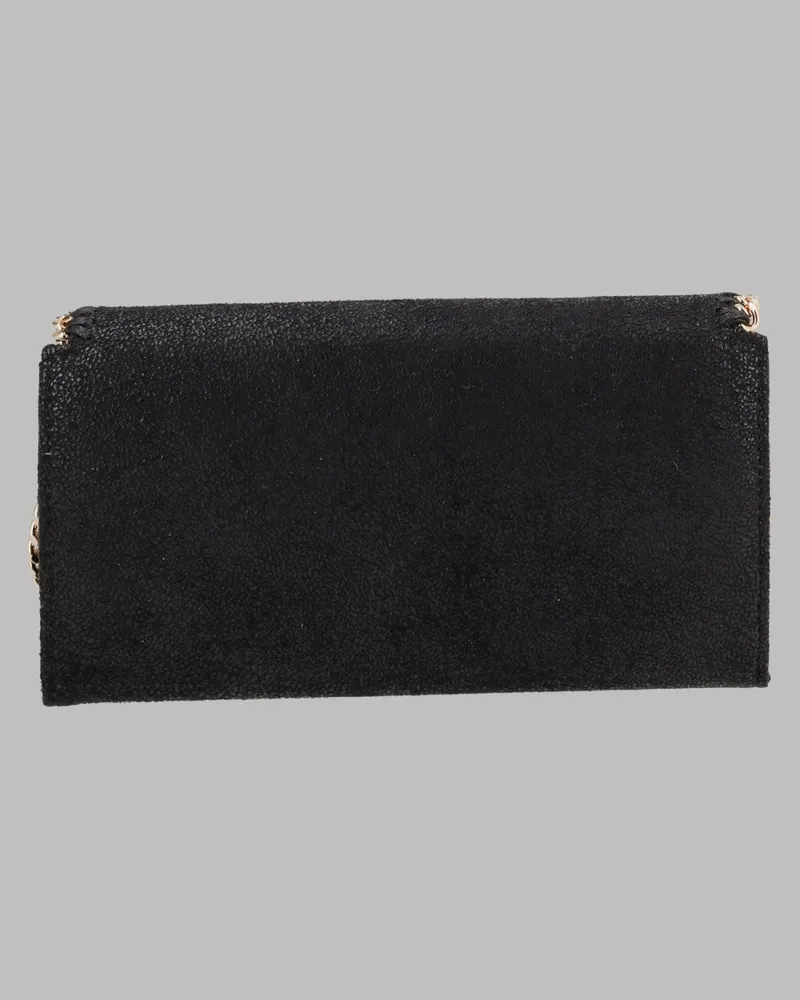 Stella McCartney Falabella Continental Wallet — Black Black
