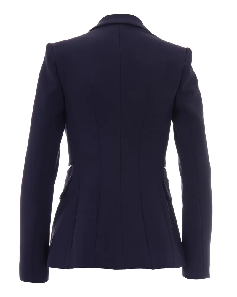 Elisabetta Franchi Women's Blazer Midnight Blue Polyester Jacket Navy