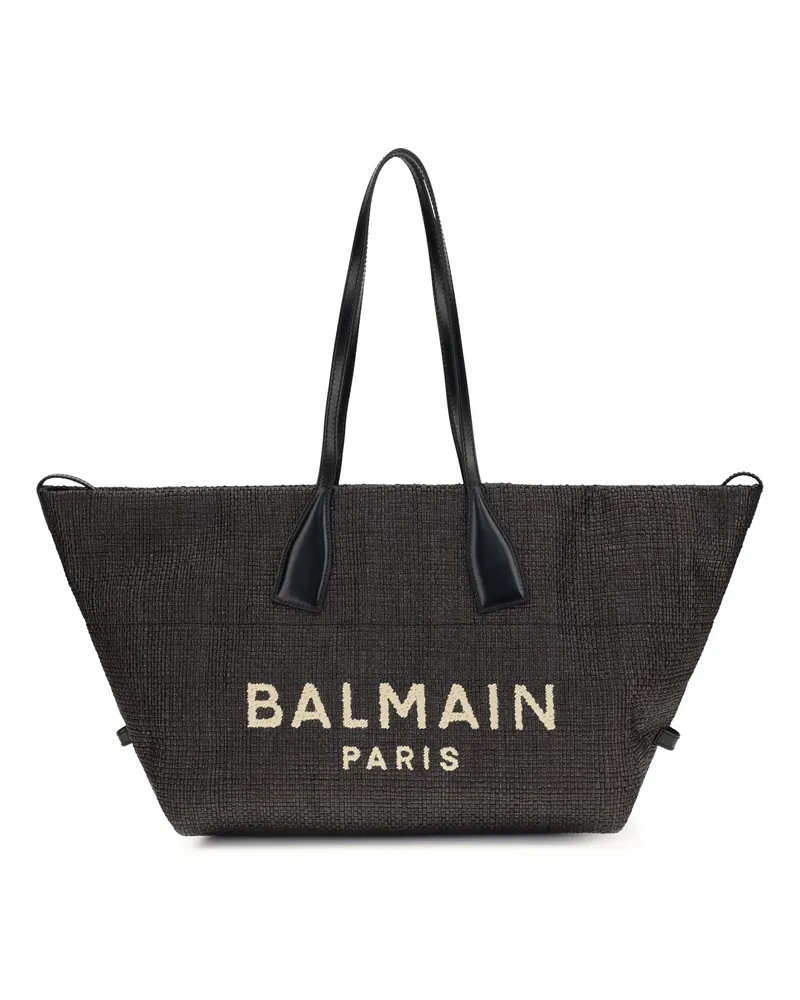 Balmain Track Shoulder Bag — Black Black