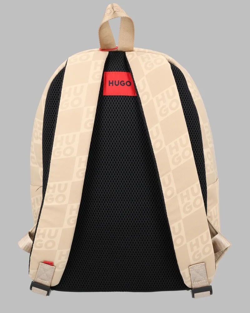 HUGO BOSS Kids' Backpack Beige Polyester Backpacks Beige