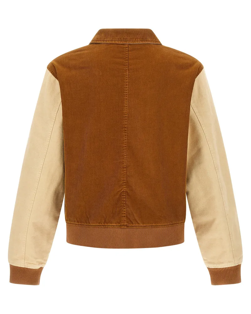 Wales Bonner Homecoming Bomber Jacket — Brown Brown